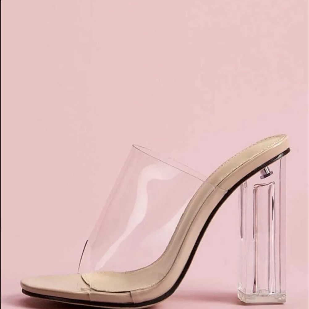 Clear heels